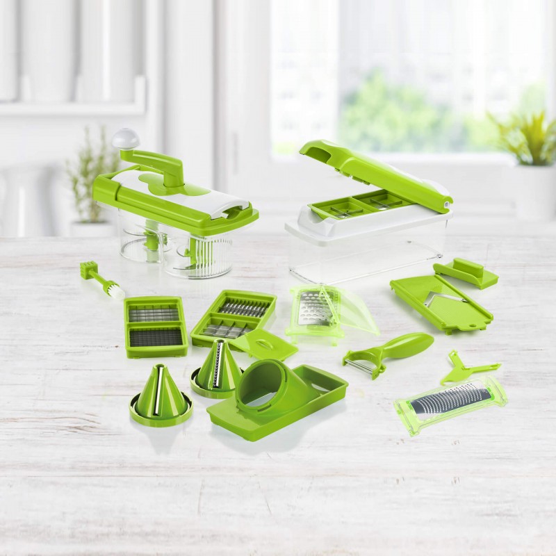 Nicer Dicer Plus Schneidergebnisse