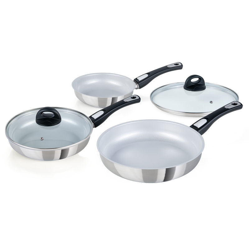 Cerafit Steel Pfannen | Deluxe-Set 5-tlg.
