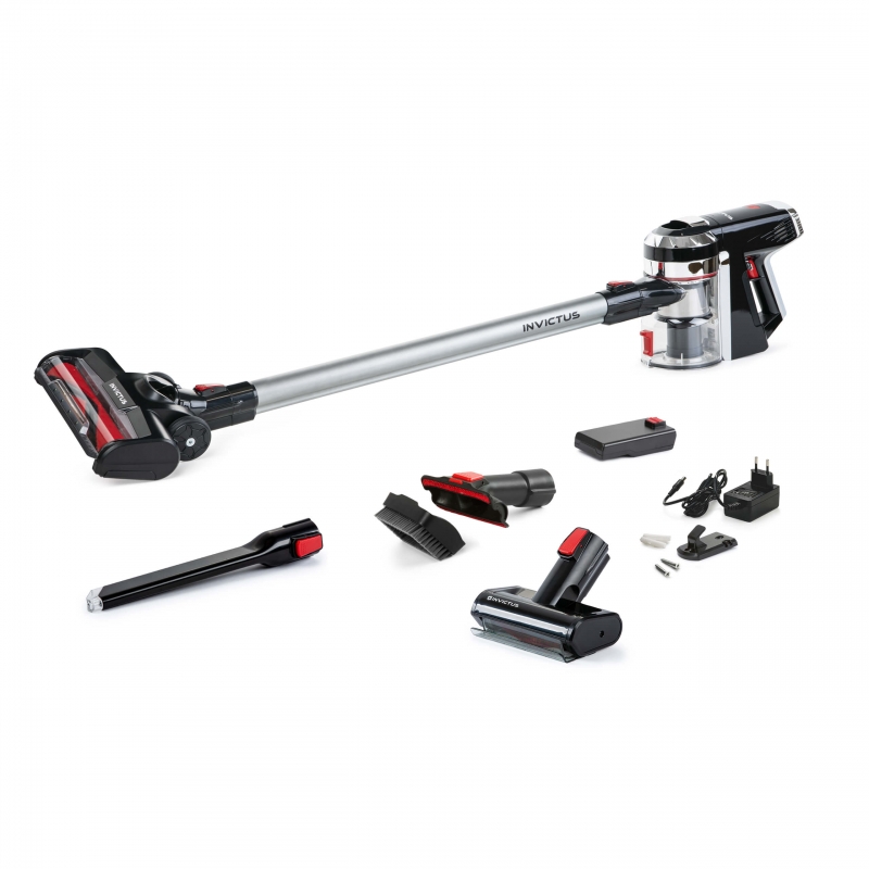 INVICTUS X9 Akkustaubsauger | inkl. Motorisierte Mini-Elektrobürste (Set 14-tlg.)