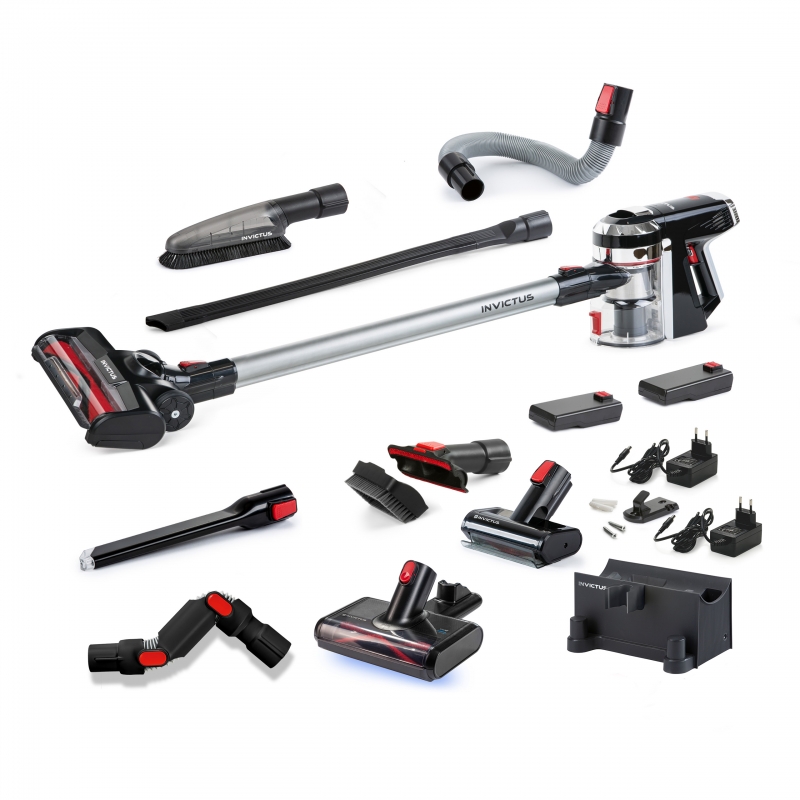 INVICTUS X9 Akkustaubsauger | inkl. Mini-Elektrobürste (Set 23-tlg.)
