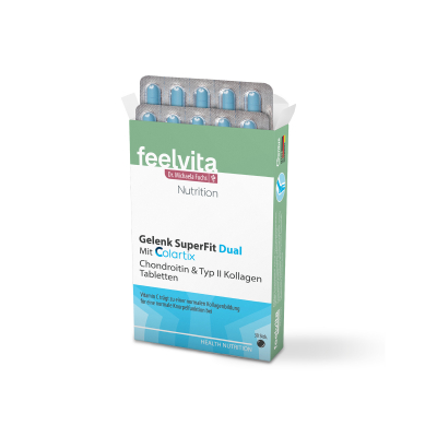 Feelvita Nutrition Gelenk SuperFit Dual Tabletten | 1-Monatsvorrat (30 Tabletten)