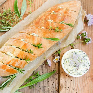 Kräuterbutter Baguette