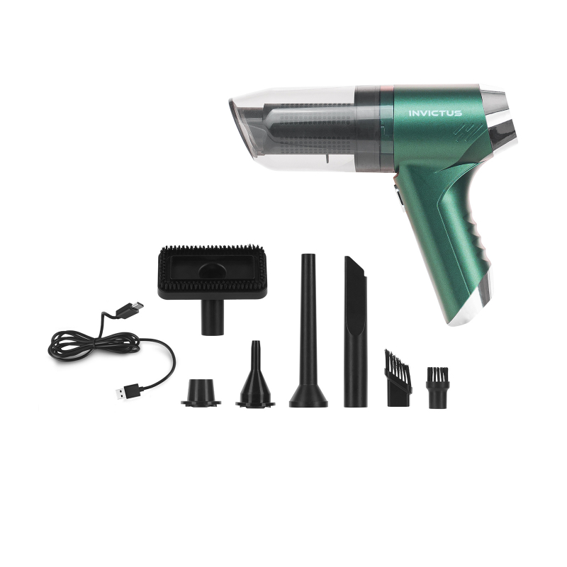 INVICTUS ONE QUICK Handstaubsauger und Luftpumpe | Set 13-tlg.