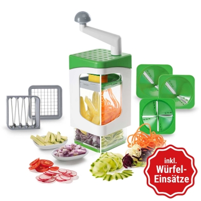 Nicer Dicer Julietti Spiralschneider | inkl. Schneideinsätze (Set 13-tlg.)