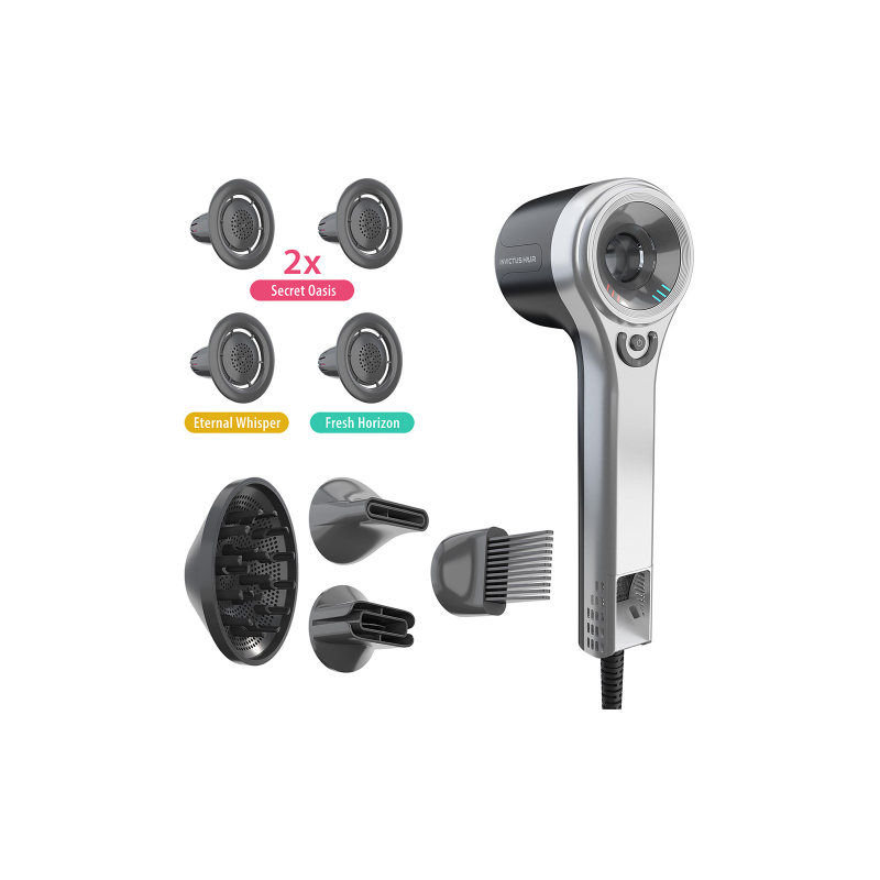 INVICTUS HAIR D7 Haartrockner Reiseföhn | Deluxe-Set 9-tlg.