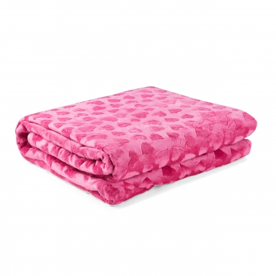eazzzy Classic Kuscheldecke für Kinder  | 100 x 135 cm Pink