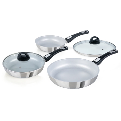 Cerafit Steel Pfannen  | Deluxe-Set 5-tlg.