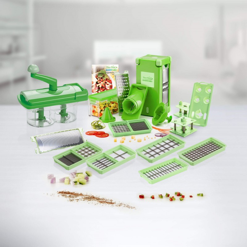Nicer Dicer Magic Cube Schneidergebnisse