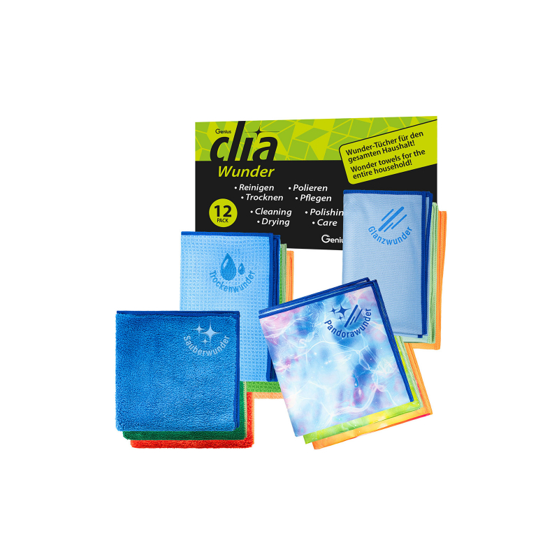 Genius CLIA Wunder Mikrofasertücher | Set 12-tlg.